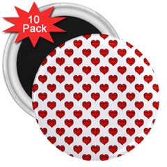 Emoji Heart Character Drawing  3  Magnets (10 Pack)  by dflcprints