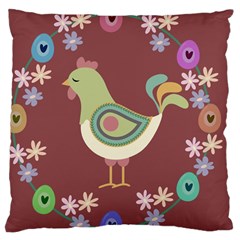 Easter Large Cushion Case (one Side) by Valentinaart