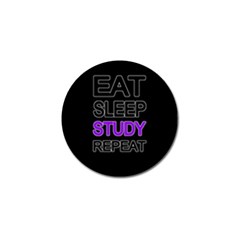 Eat Sleep Study Repeat Golf Ball Marker by Valentinaart