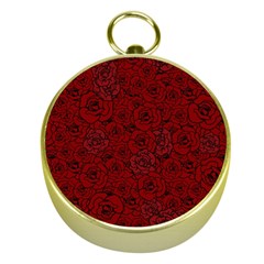 Red Roses Field Gold Compasses