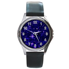 /r/place Indigo Round Metal Watch by rplace