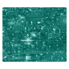 /r/place Emerald Double Sided Flano Blanket (small)  by rplace