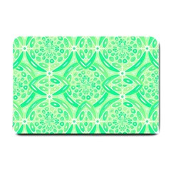 Kiwi Green Geometric Small Doormat  by linceazul