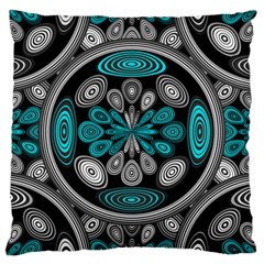 Geometric Arabesque Large Cushion Case (two Sides) by linceazul