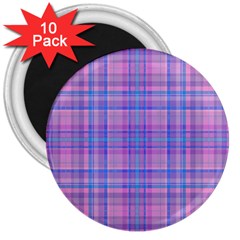 Plaid Design 3  Magnets (10 Pack)  by Valentinaart