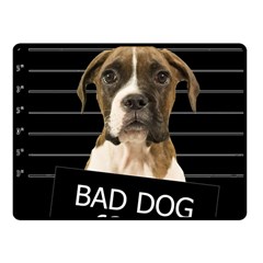 Bad Dog Fleece Blanket (small) by Valentinaart