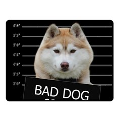 Bad Dog Fleece Blanket (small) by Valentinaart