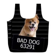 Bad Dog Full Print Recycle Bags (l)  by Valentinaart