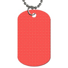 Decorative Retro Hearts Pattern  Dog Tag (one Side) by TastefulDesigns