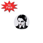 Wednesday Addams 1  Mini Buttons (10 pack)  Front