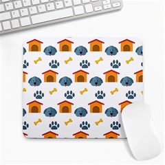 Bone House Face Dog Large Mousepads by Mariart