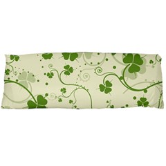 Flower Green Shamrock Body Pillow Case (dakimakura) by Mariart