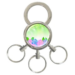 Fruit Flower Leaf 3-ring Key Chains