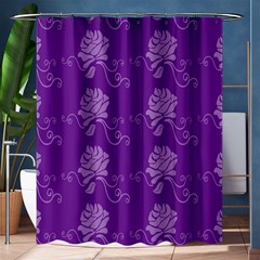 Purple Flower Rose Sunflower Shower Curtain 60  X 72  (medium)  by Mariart