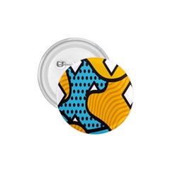 Wave Chevron Orange Blue Circle Plaid Polka Dot 1 75  Buttons by Mariart