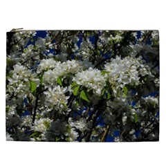 Floral Skies 2 Cosmetic Bag (xxl)  by dawnsiegler