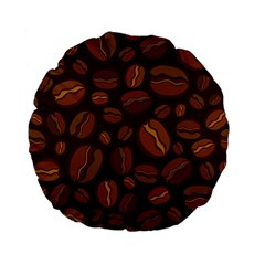 Coffee Beans Standard 15  Premium Flano Round Cushions by Mariart