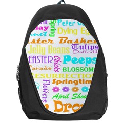 Easter Subway Blossoms Color Rainbow Chocolate Backpack Bag by Mariart