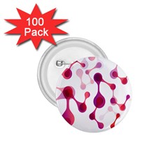 Molecular New Pink Purple 1 75  Buttons (100 Pack)  by Mariart