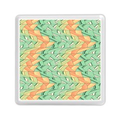 Emerald And Salmon Pattern Memory Card Reader (square)  by linceazul