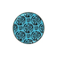 Turquoise Pattern Hat Clip Ball Marker