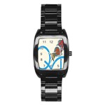 Butterfly Stainless Steel Barrel Watch Front