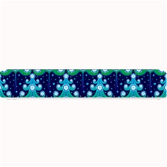 Christmas Tree Snow Green Blue Small Bar Mats by Mariart