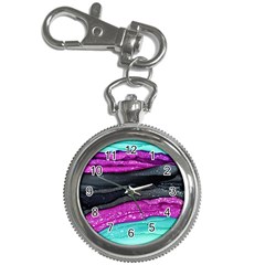 Green Pink Purple Black Stone Key Chain Watches by Mariart