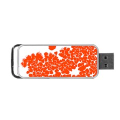 Red Spot Paint White Polka Portable Usb Flash (two Sides) by Mariart