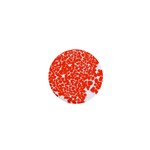 Red Spot Paint White 1  Mini Buttons Front