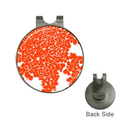 Red Spot Paint White Hat Clips With Golf Markers by Mariart