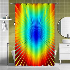 View Max Gain Resize Flower Floral Light Line Chevron Shower Curtain 48  X 72  (small)  by Mariart