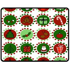 Christmas Fleece Blanket (medium)  by Mariart