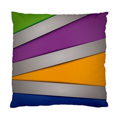 Colorful Geometry Shapes Line Green Grey Pirple Yellow Blue Standard Cushion Case (one Side) by Mariart