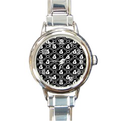 Dollar Money Bag Round Italian Charm Watch by Mariart