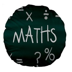 Maths School Multiplication Additional Shares Large 18  Premium Round Cushions by Mariart