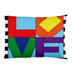 Rainbow Love Pillow Case by Mariart