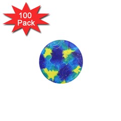 Mulberry Paper Gift Moon Star 1  Mini Magnets (100 Pack)  by Mariart