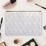 Seamless Horizontal Modern Stylish Repeating Geometric Shapes Rose Quartz Cosmetic Bag (Large)  Front