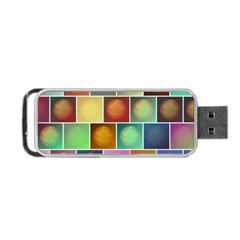 Multicolored Suns Portable Usb Flash (one Side)