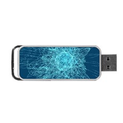 Shattered Glass Portable Usb Flash (two Sides) by linceazul