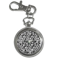 Deskjet Ink Splatter Black Spot Key Chain Watches by Mariart