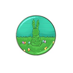 Rabbit Easter Green Blue Egg Hat Clip Ball Marker (10 Pack) by Mariart