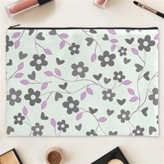 Floral Pattern Cosmetic Bag (xxxl)  by Valentinaart