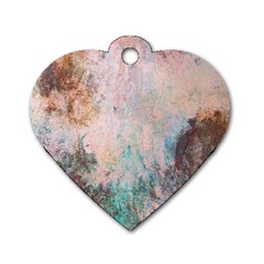 Cold Stone Abstract Dog Tag Heart (two Sides)