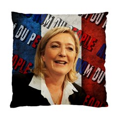 Marine Le Pen Standard Cushion Case (two Sides) by Valentinaart