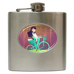 Bikeride Hip Flask (6 Oz) by Mjdaluz