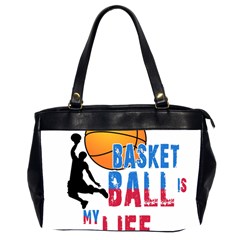 Basketball Is My Life Office Handbags (2 Sides)  by Valentinaart