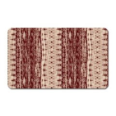 Wrinkly Batik Pattern Brown Beige Magnet (rectangular) by EDDArt