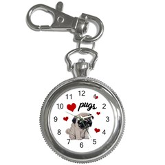 Love Pugs Key Chain Watches by Valentinaart